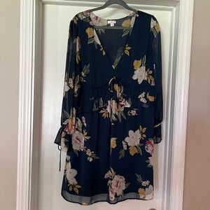 Floral Navy Dress